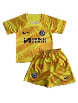 Chelsea Torwart Ausweichtrikot für Kinder 2023-24 Kurzarm (+ Kurze Hosen)